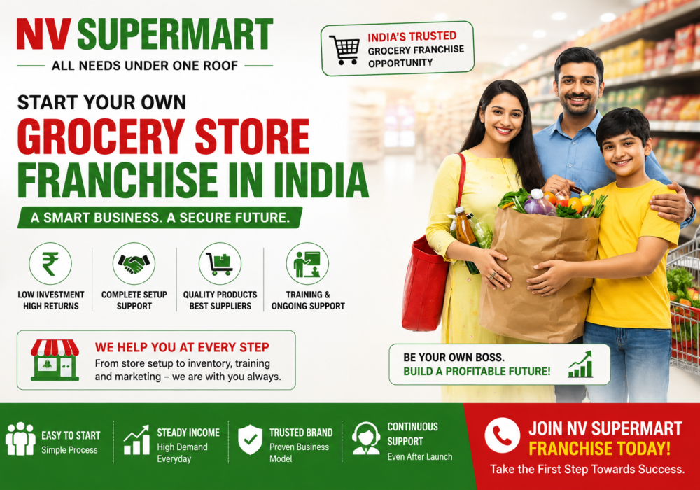 grocery store franchise in india