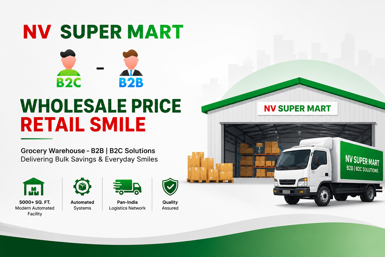 NV Super Mart B2B B2C Warehouse Solutions